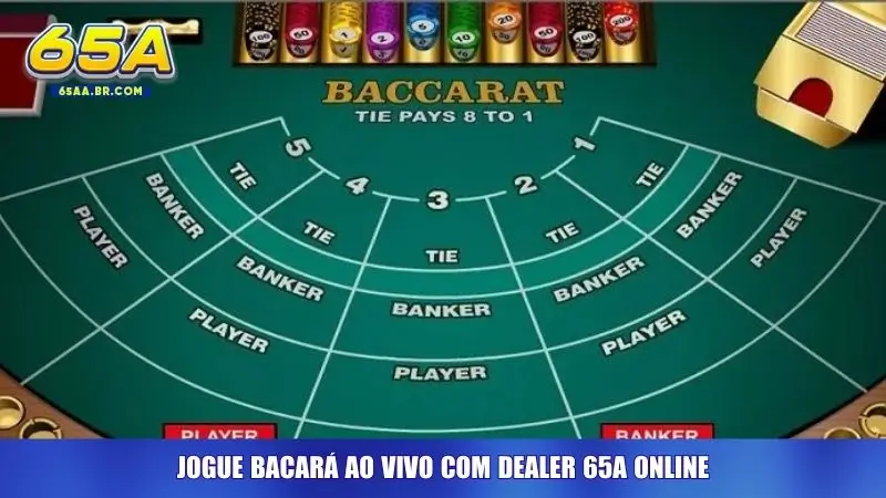 Jogue Bacará ao vivo com dealer 65A online