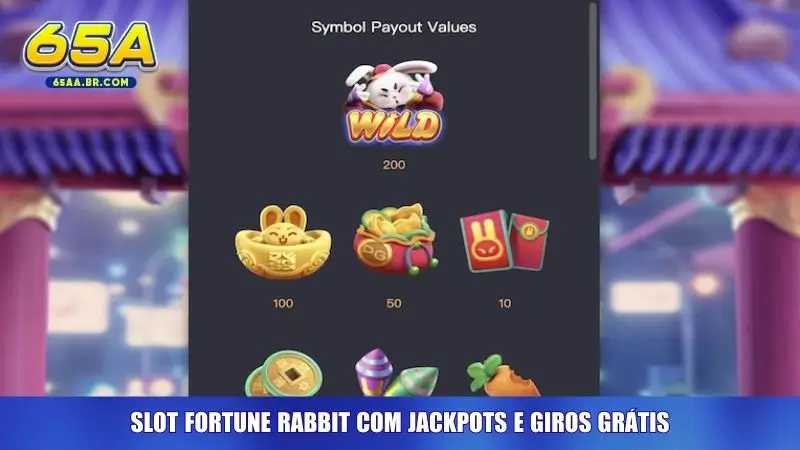 Slot Fortune Rabbit com jackpots e giros grátis
